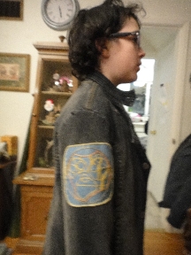 Shoghi wearing his Gallifreyan name patch